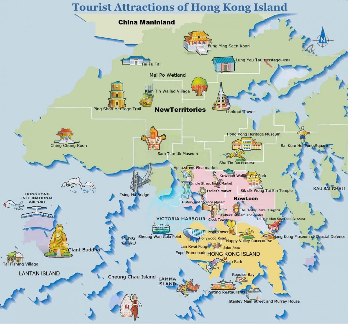 карта выспы Ганконг