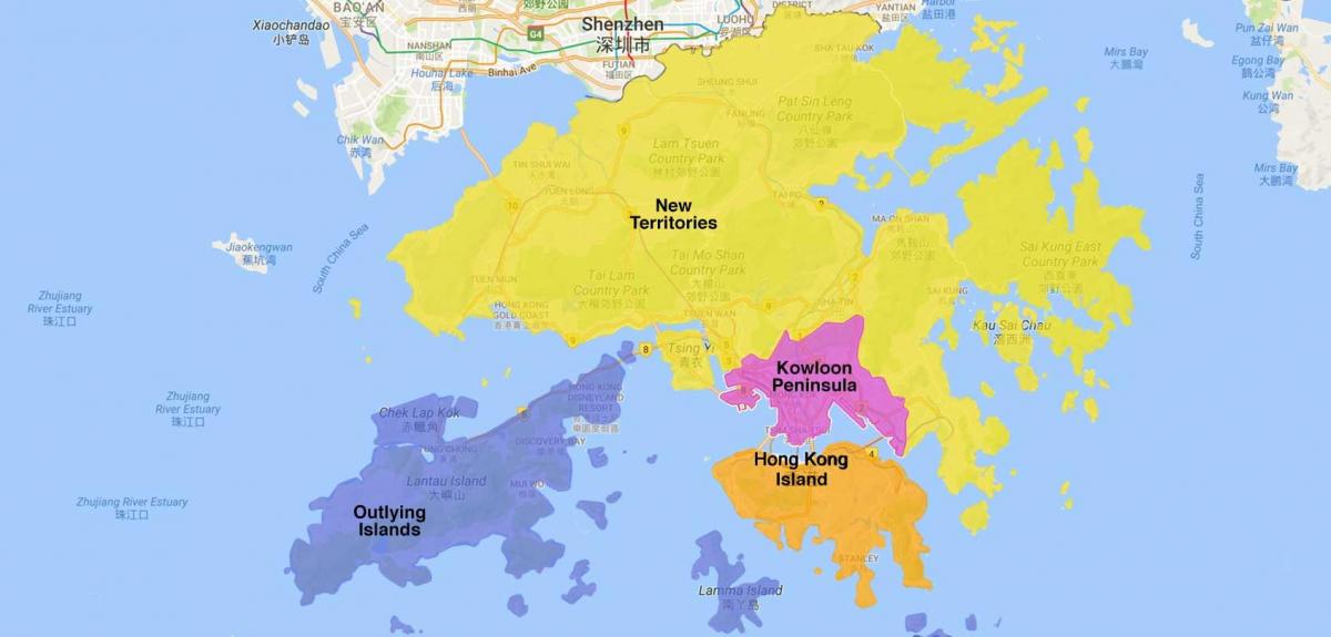 карта раёна Ганконг