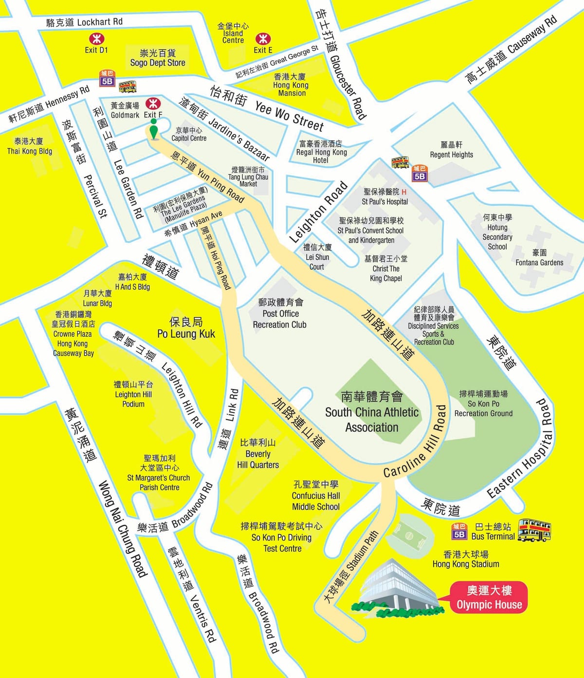 Станцыі метро Olympic карце