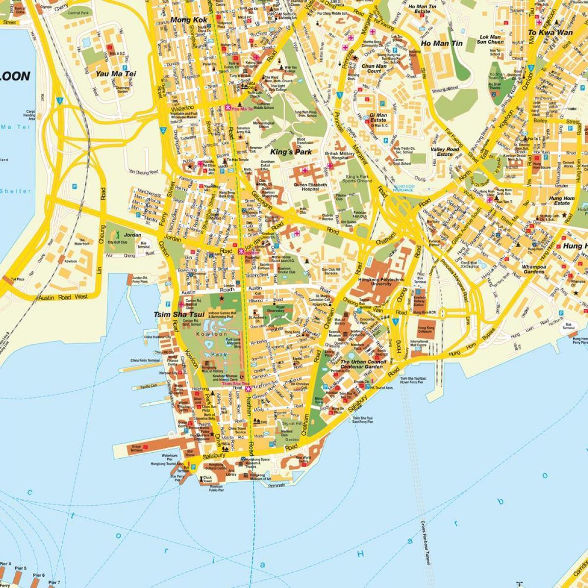 карта Ганконга Кітай