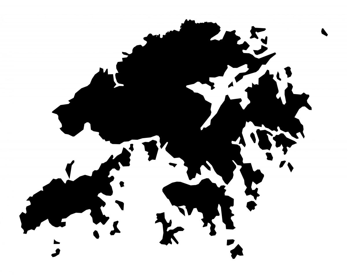 карта Ганконга вектар