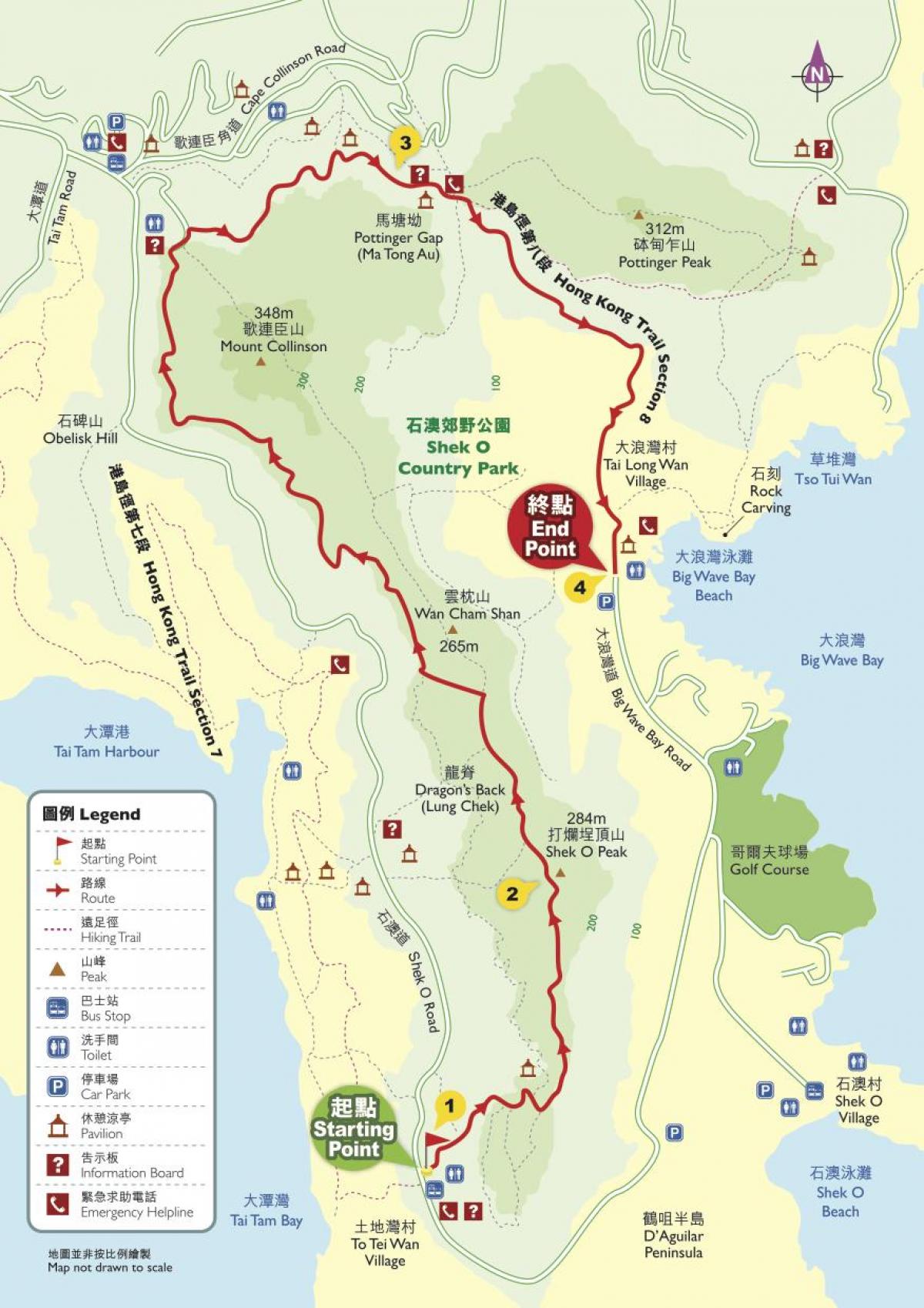 турыстычныя карты Ганконг