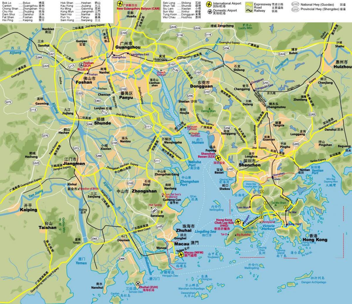 Дарожная карта Ганконга