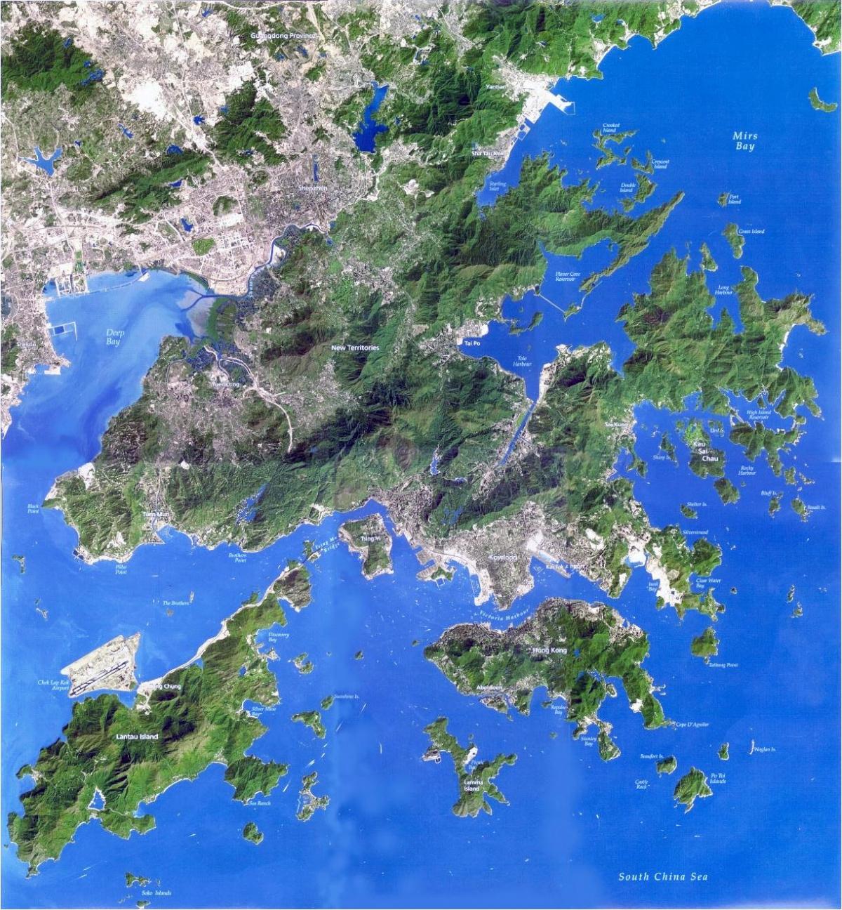 спадарожнікавая карта Ганконга