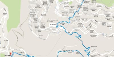 Ганконг пешаходныя сцежкі Конг карце