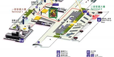 Карта аэрапорт Ганконга