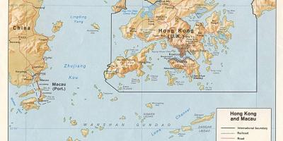 Карта Ганконга і Макао