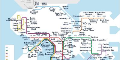 Карта метро Ганконга