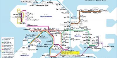 Схема метро Ганконга